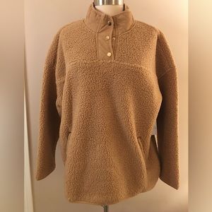 Quarter-snap Sherpa style Jacket